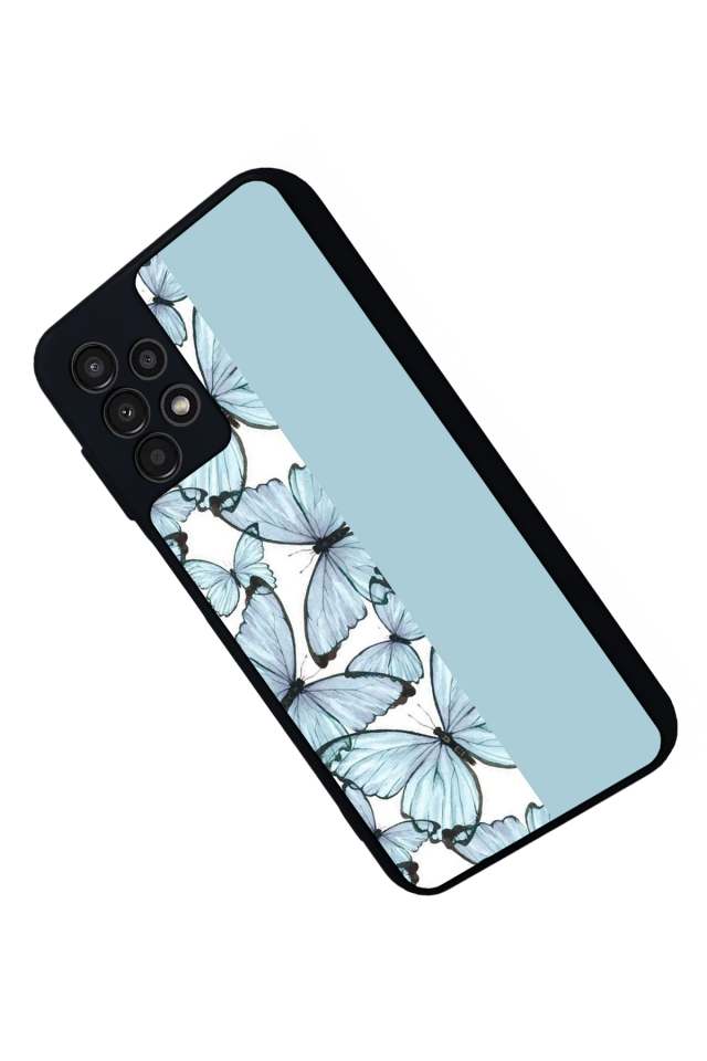 Samsung Galaxy A23 Uyumlu Kelebek Tasarımlı Glossy Premium Kılıf