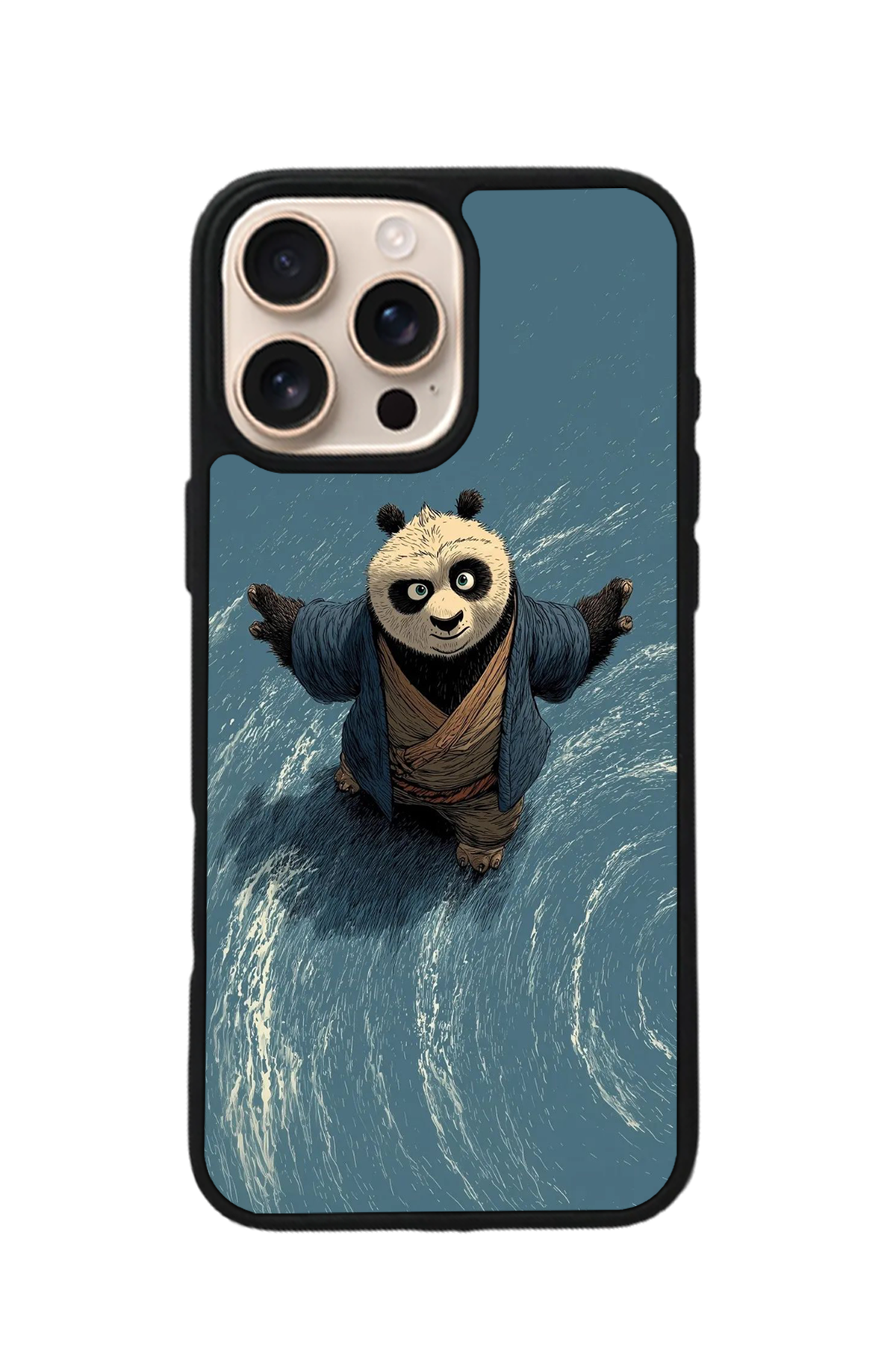 iPhone 16 Pro Uyumlu Kung Fu Panda Tasarımlı Glossy Premium Kılıf