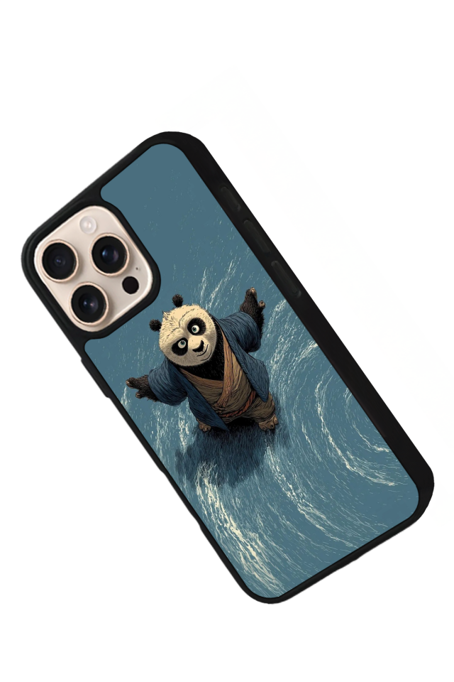 iPhone 16 Pro Uyumlu Kung Fu Panda Tasarımlı Glossy Premium Kılıf