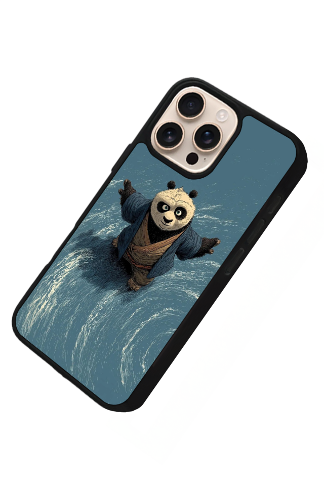 iPhone 16 Pro Uyumlu Kung Fu Panda Tasarımlı Glossy Premium Kılıf