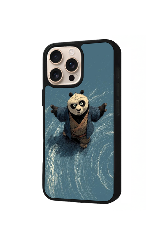 iPhone 16 Pro Uyumlu Kung Fu Panda Tasarımlı Glossy Premium Kılıf