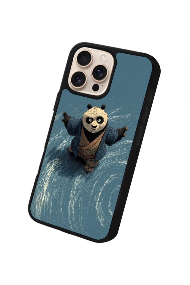iPhone 16 Pro Uyumlu Kung Fu Panda Tasarımlı Glossy Premium Kılıf