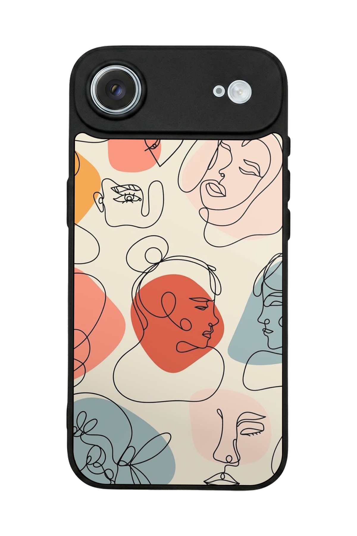 iPhone 17 Air Uyumlu Line Art Tasarımlı Glossy Premium Kılıf
