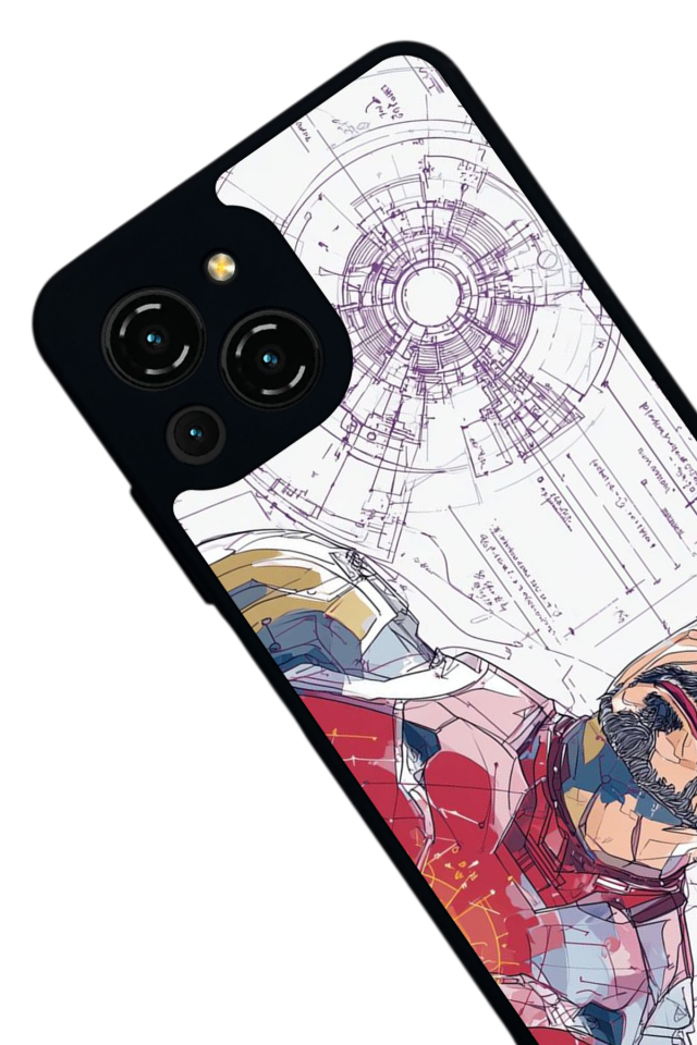 Reeder S23 Pro Max Uyumlu Iron Man ( Demir Adam ) Tasarımlı Glossy Premium Kılıf