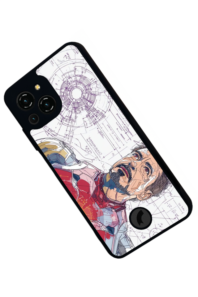 Reeder S23 Pro Max Uyumlu Iron Man ( Demir Adam ) Tasarımlı Glossy Premium Kılıf