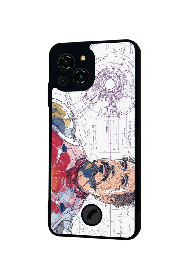 Reeder S23 Pro Max Uyumlu Iron Man ( Demir Adam ) Tasarımlı Glossy Premium Kılıf