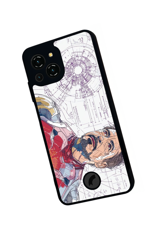 Reeder S23 Pro Max Uyumlu Iron Man ( Demir Adam ) Tasarımlı Glossy Premium Kılıf