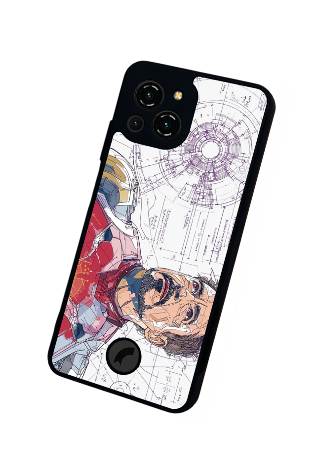Reeder S23 Pro Max Uyumlu Iron Man ( Demir Adam ) Tasarımlı Glossy Premium Kılıf