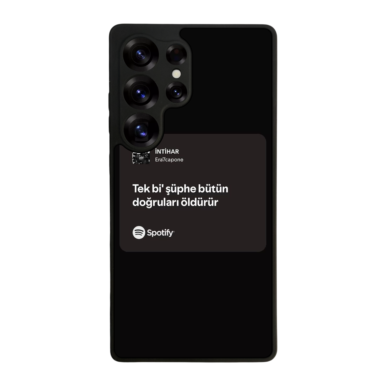 Samsung Galaxy S25 Ultra Uyumlu Sarki Sozleri Tasarımlı Glossy Premium Kılıf