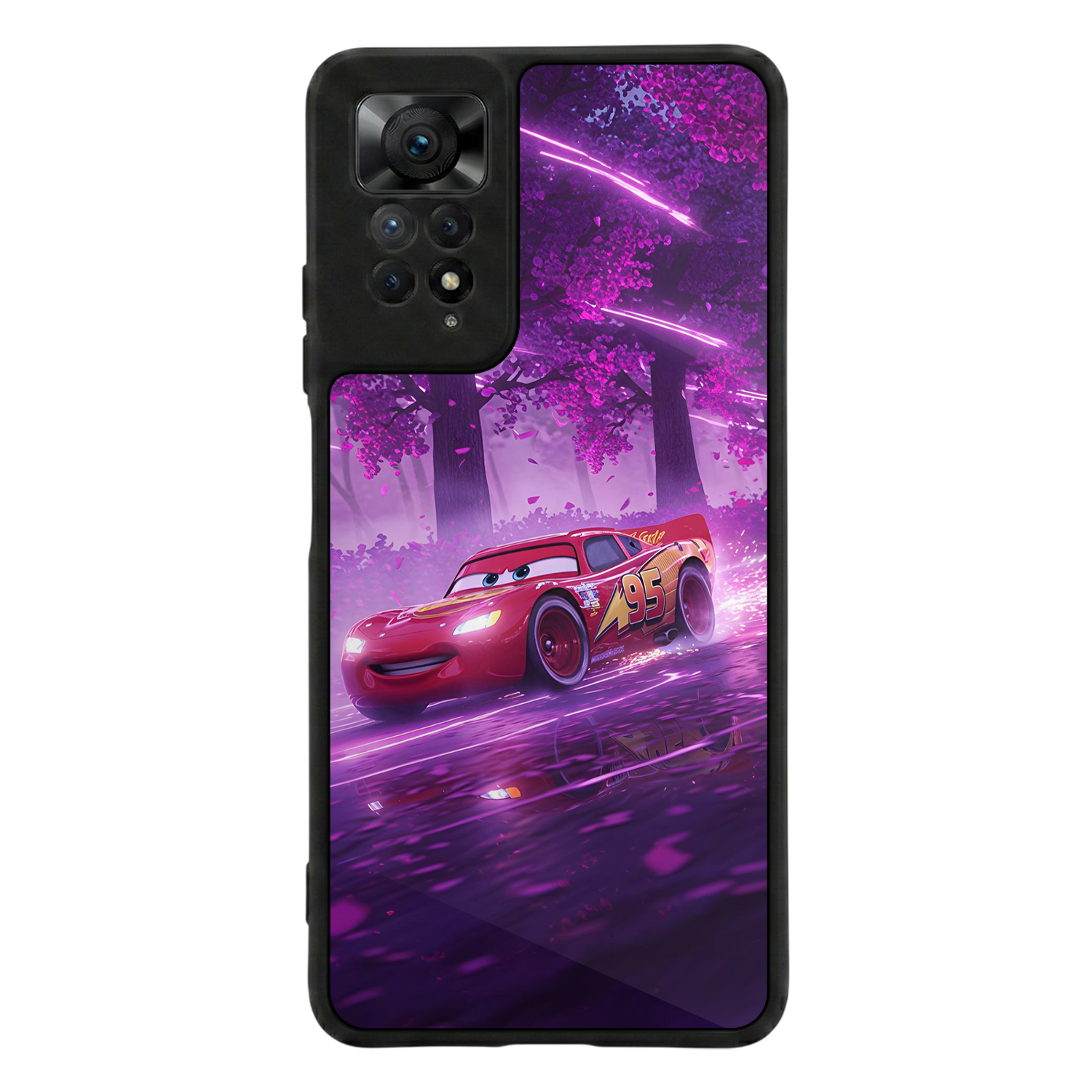 Xiaomi Redmi Note 11 Pro Uyumlu Şimsek McQueen Tasarımlı Glossy Premium Kılıf