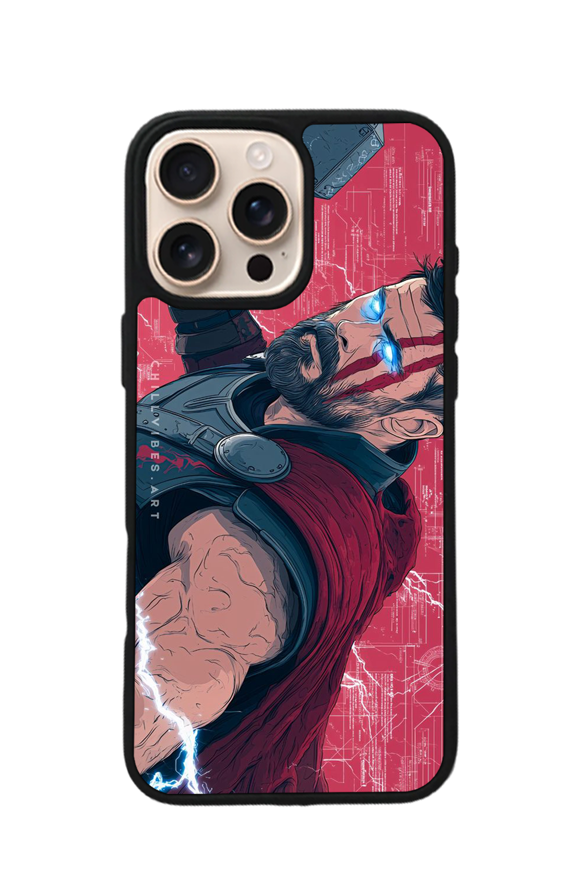 iPhone 15 Pro Max Uyumlu Thor Tasarımlı Glossy Premium Kılıf