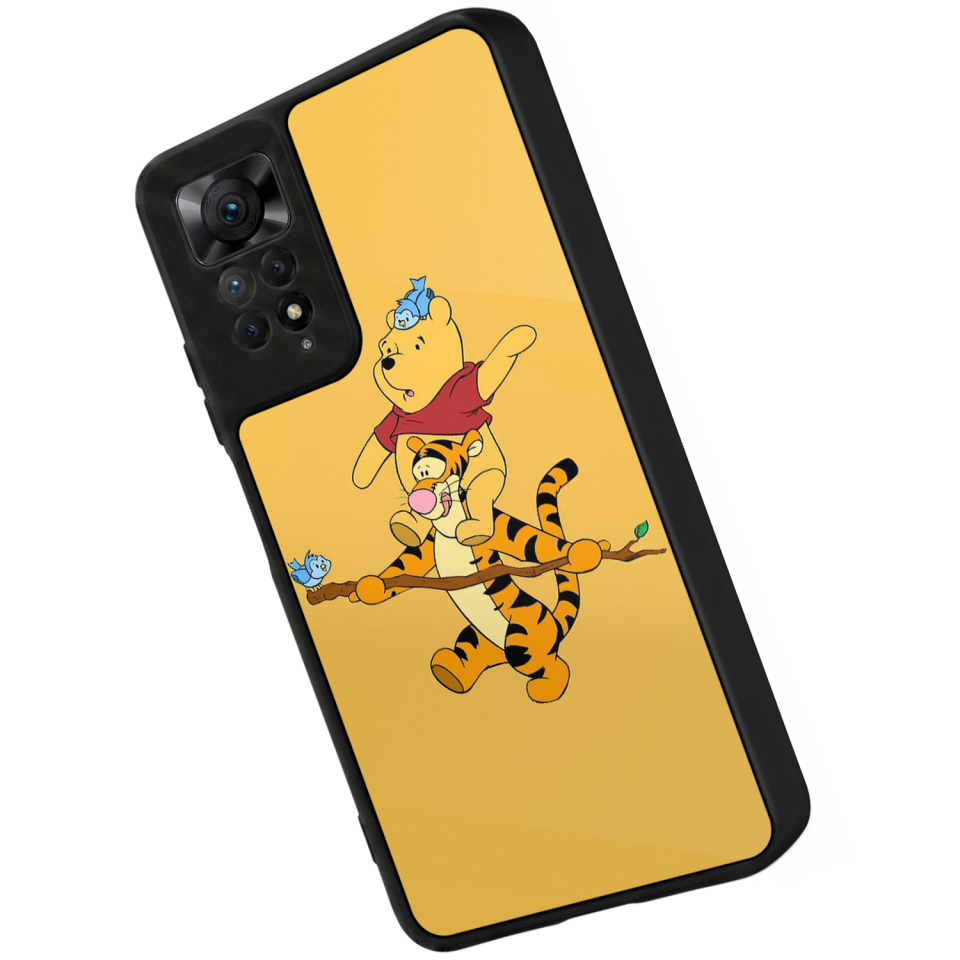 Xiaomi Redmi Note 12 Pro Uyumlu Winnie Tasarımlı Glossy Premium Kılıf