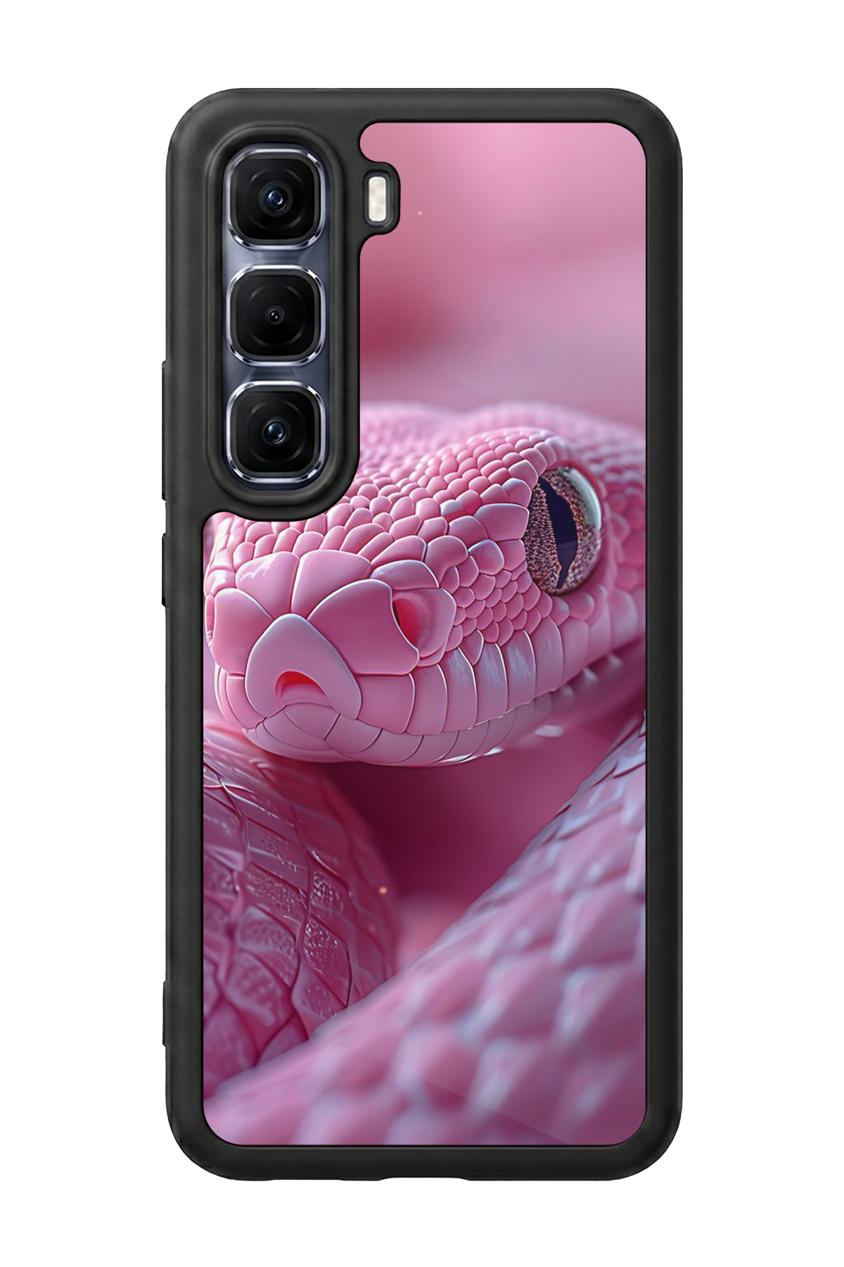 Infinix Hot 60 Pro Plus Uyumlu Yılan Tasarımlı Glossy Premium Kılıf