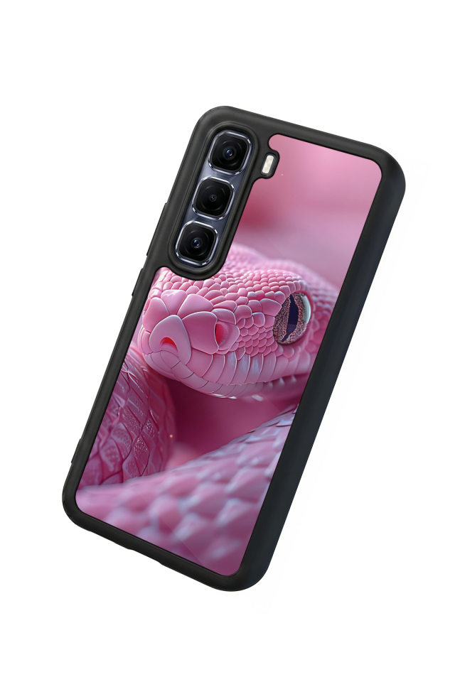 Infinix Hot 60 Pro Plus Uyumlu Yılan Tasarımlı Glossy Premium Kılıf