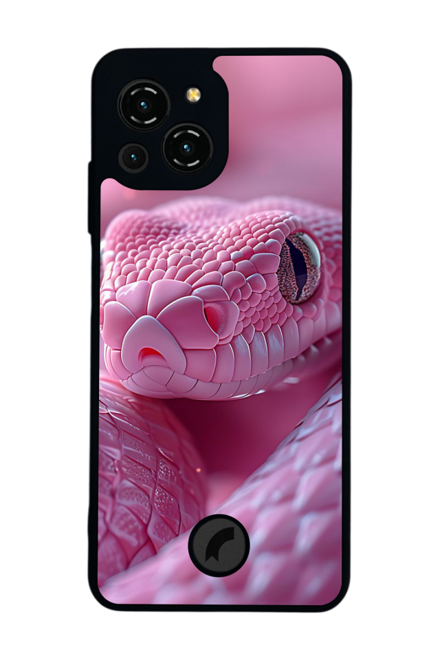 Reeder S23 Pro Max Uyumlu Yılan Tasarımlı Glossy Premium Kılıf