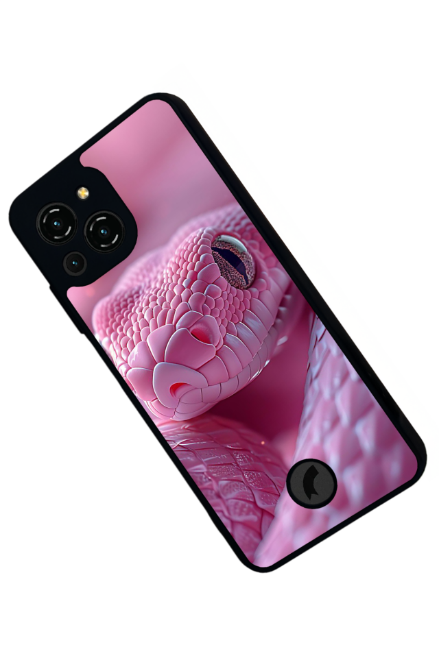 Reeder S23 Pro Max Uyumlu Yılan Tasarımlı Glossy Premium Kılıf