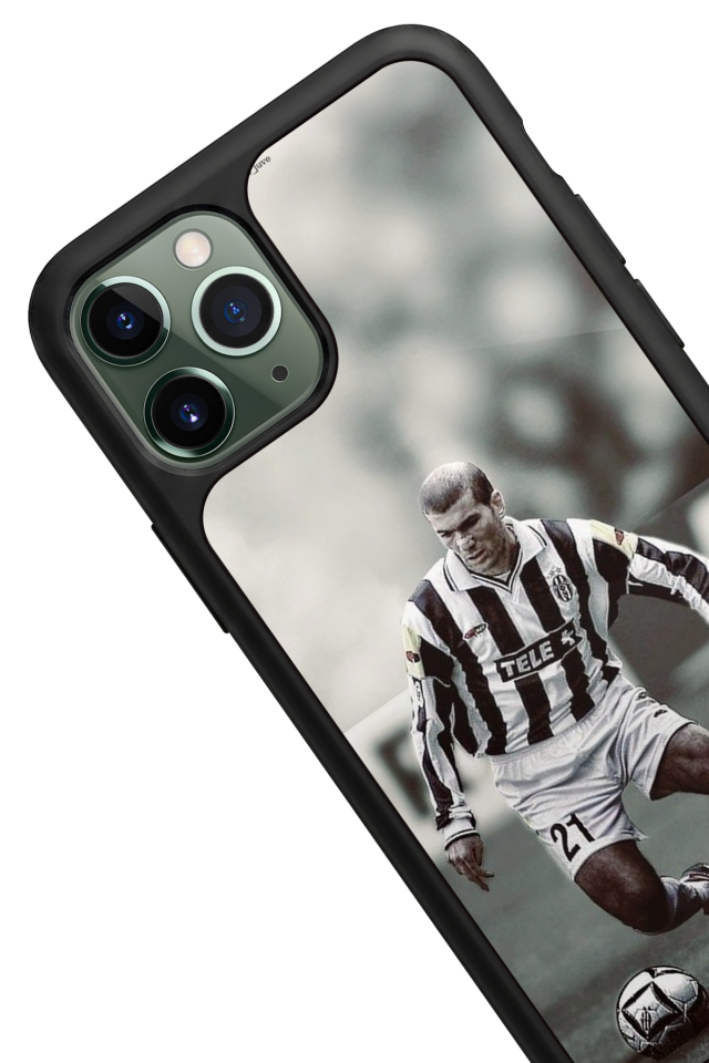 iPhone 11 Pro Uyumlu Zidane Tasarımlı Glossy Premium Kılıf
