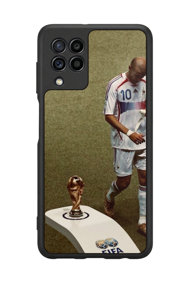 Samsung Galaxy M22 Uyumlu Zidane Tasarımlı Glossy Premium Kılıf