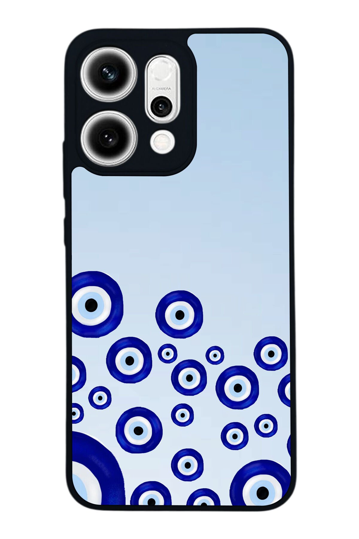 Oppo Reno 14 Uyumlu Nazar Tasarımlı Glossy Premium Kılıf