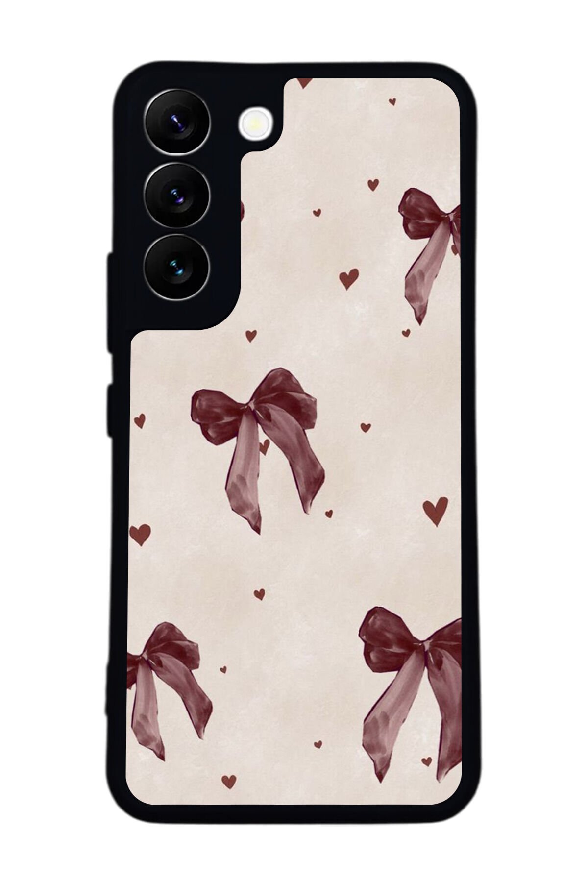 Samsung Galaxy S22 Uyumlu Kurdele Tasarımlı Glossy Premium Kılıf