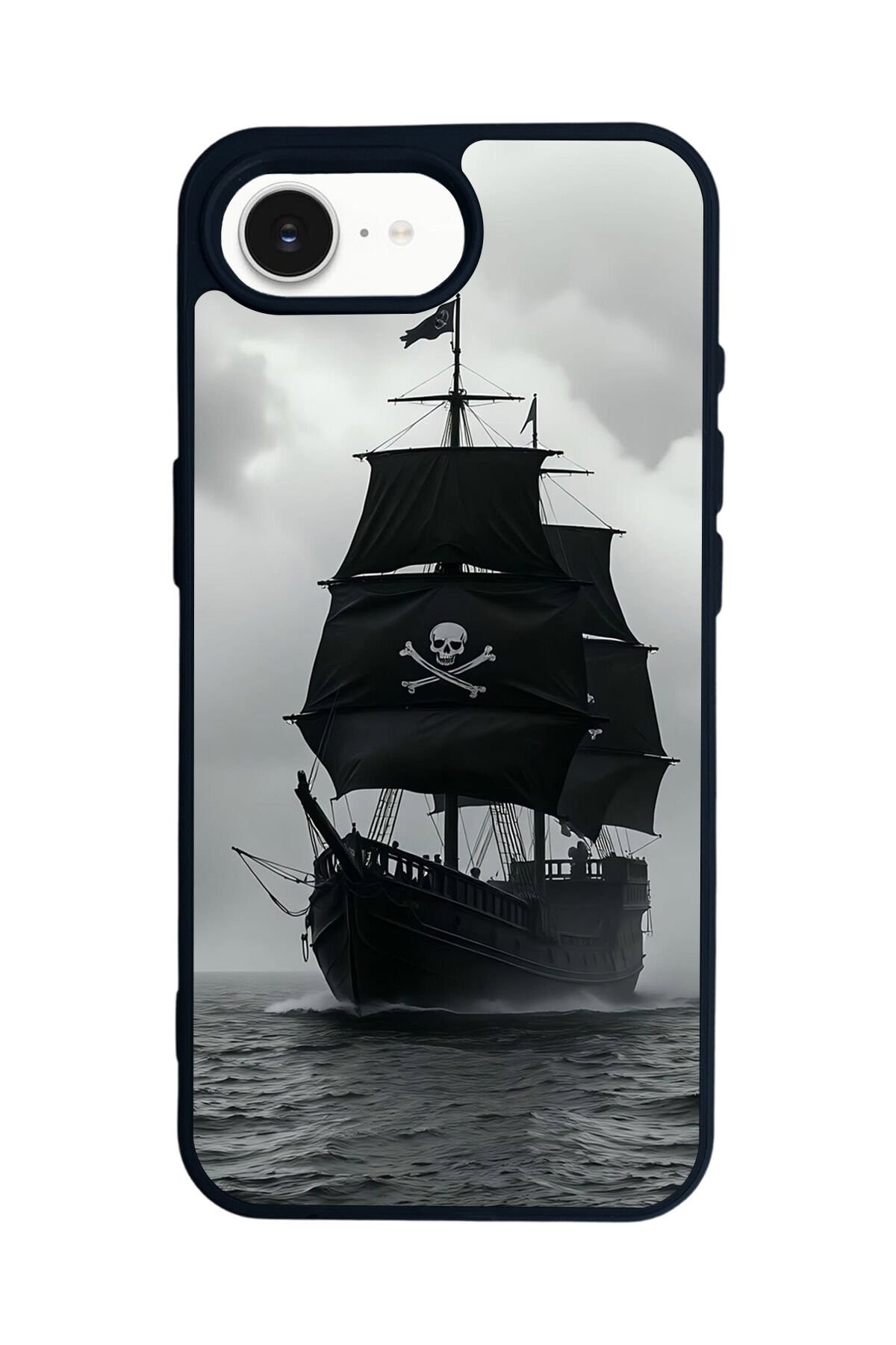 iPhone 16E Uyumlu Korsan Tasarımlı Glossy Premium Kılıf