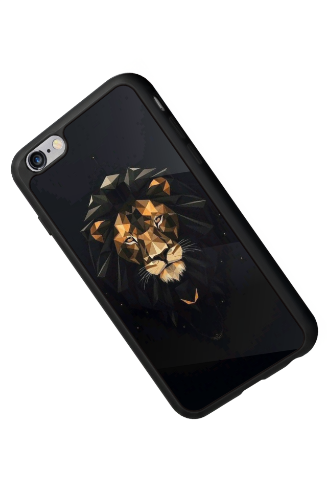 iPhone 6 Plus Uyumlu Aslan Tasarımlı Glossy Premium Kılıf