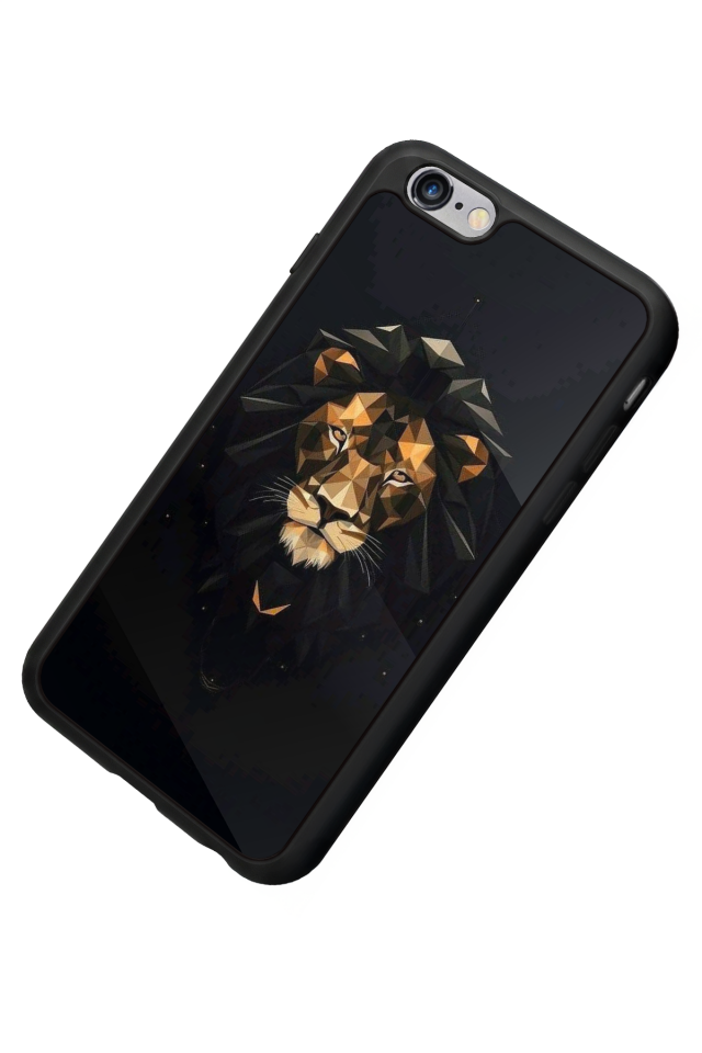 iPhone 6 Plus Uyumlu Aslan Tasarımlı Glossy Premium Kılıf