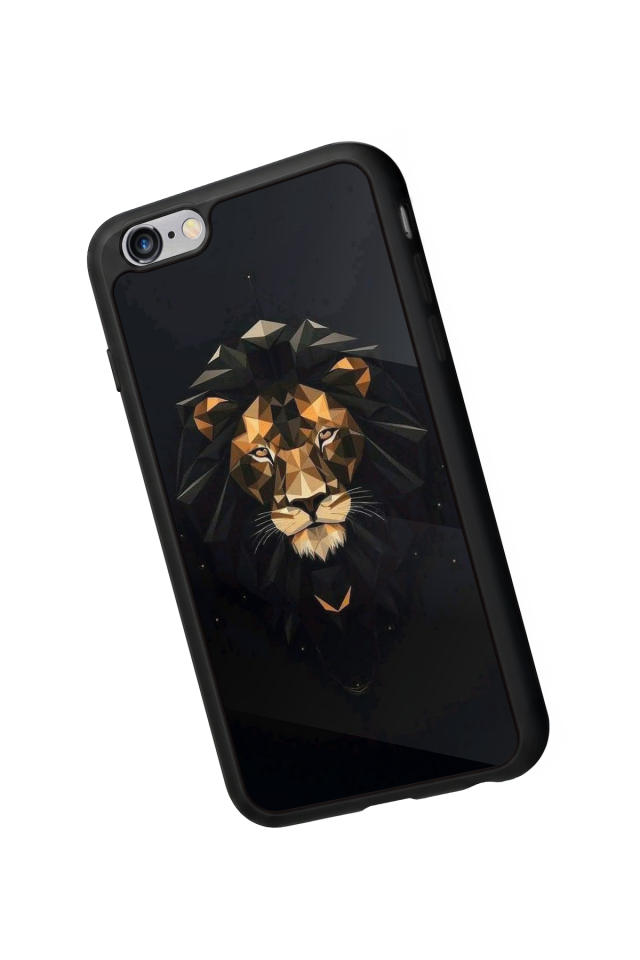 iPhone 6 Plus Uyumlu Aslan Tasarımlı Glossy Premium Kılıf
