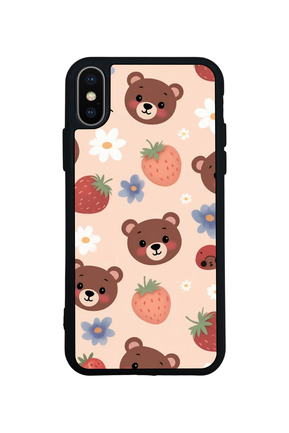 iPhone XS Max Uyumlu Ayı Tasarımlı Glossy Premium Kılıf