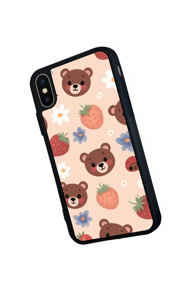 iPhone XS Max Uyumlu Ayı Tasarımlı Glossy Premium Kılıf