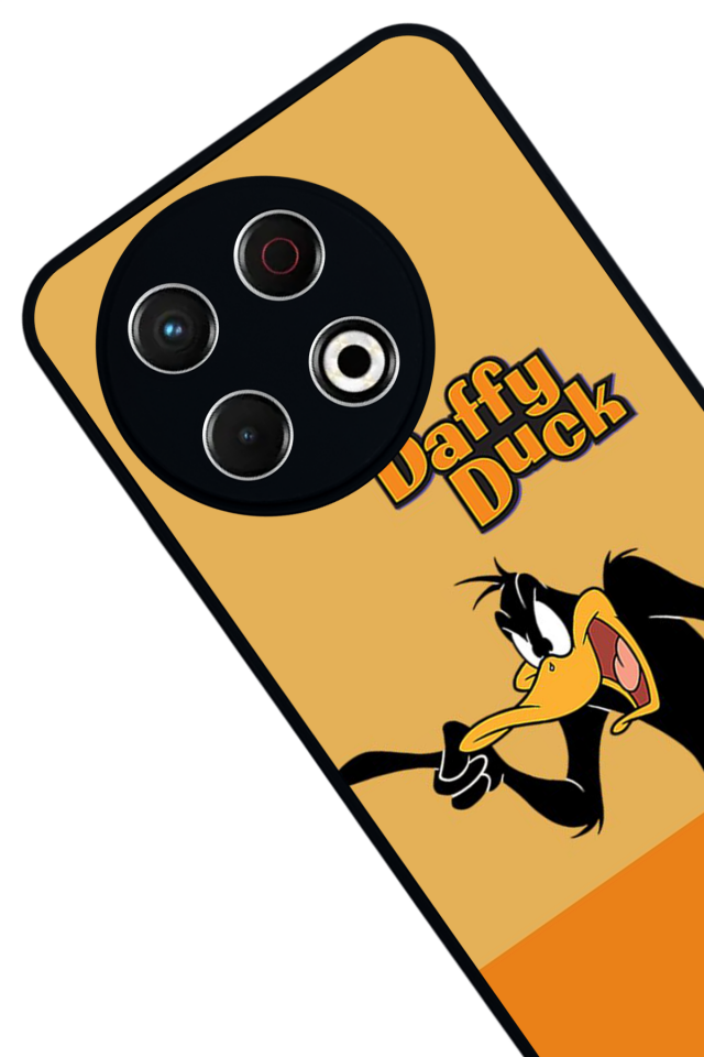 Tecno Spark 30 Pro Uyumlu Daffy duck Tasarımlı Glossy Premium Kılıf