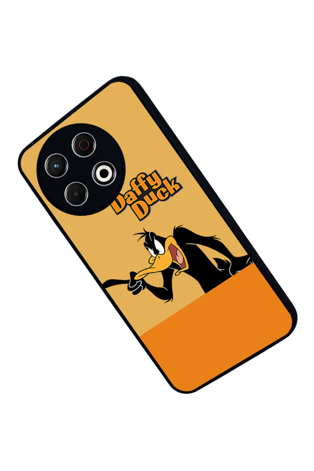 Tecno Spark 30 Pro Uyumlu Daffy duck Tasarımlı Glossy Premium Kılıf