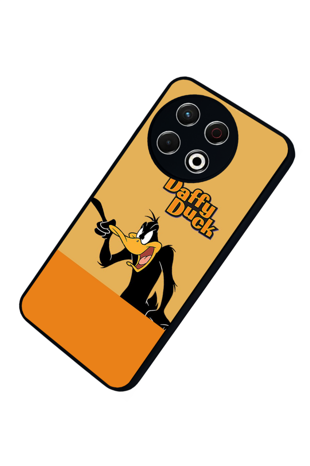 Tecno Spark 30 Pro Uyumlu Daffy duck Tasarımlı Glossy Premium Kılıf