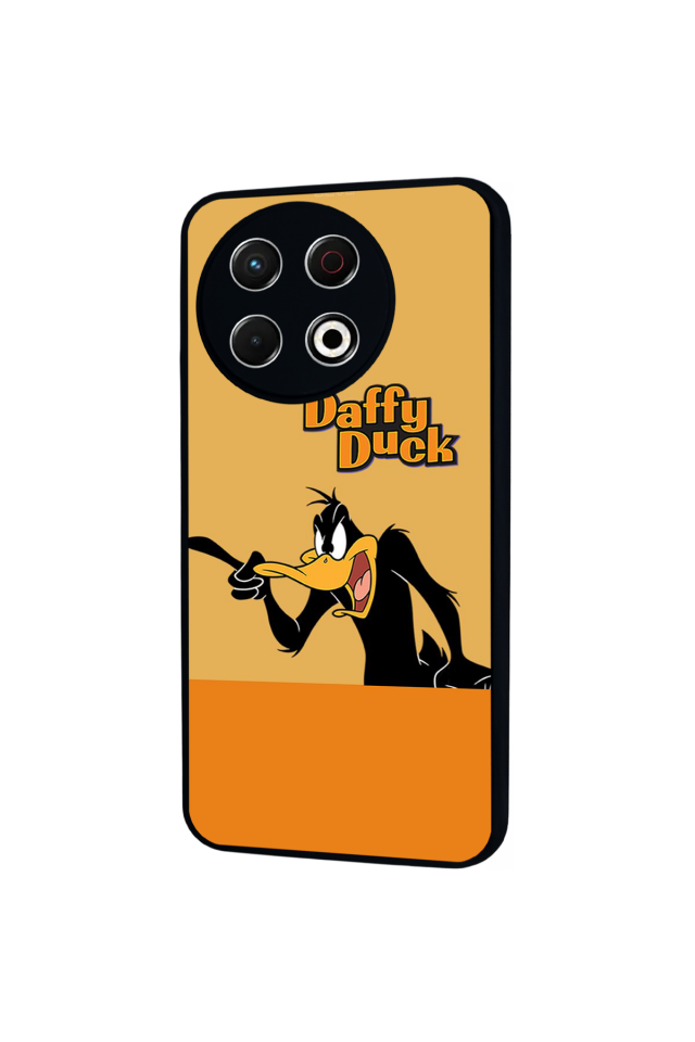 Tecno Spark 30 Pro Uyumlu Daffy duck Tasarımlı Glossy Premium Kılıf