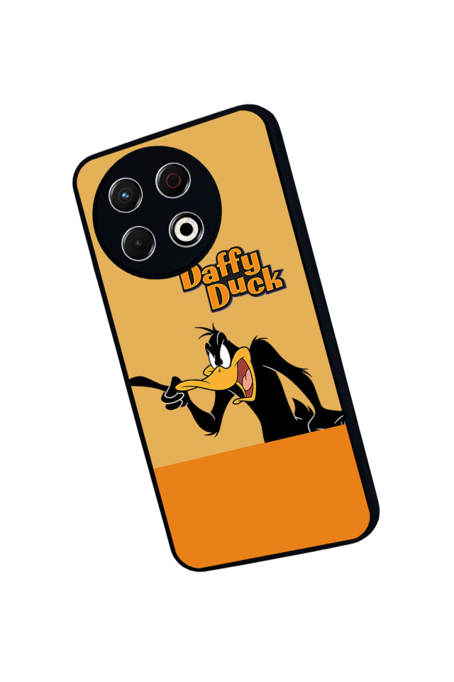 Tecno Spark 30 Pro Uyumlu Daffy duck Tasarımlı Glossy Premium Kılıf