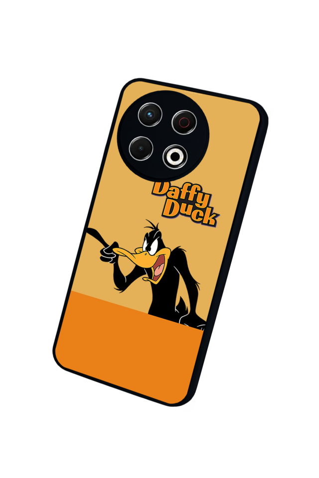 Tecno Spark 30 Pro Uyumlu Daffy duck Tasarımlı Glossy Premium Kılıf