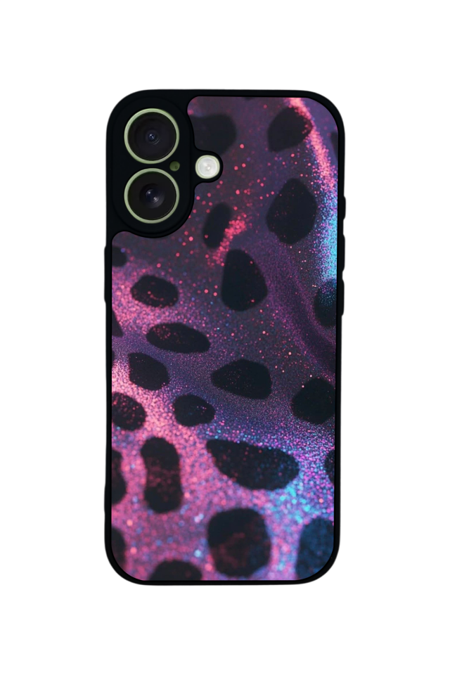 iPhone 17 Uyumlu Hologram Leopar Tasarımlı Glossy Premium Kılıf