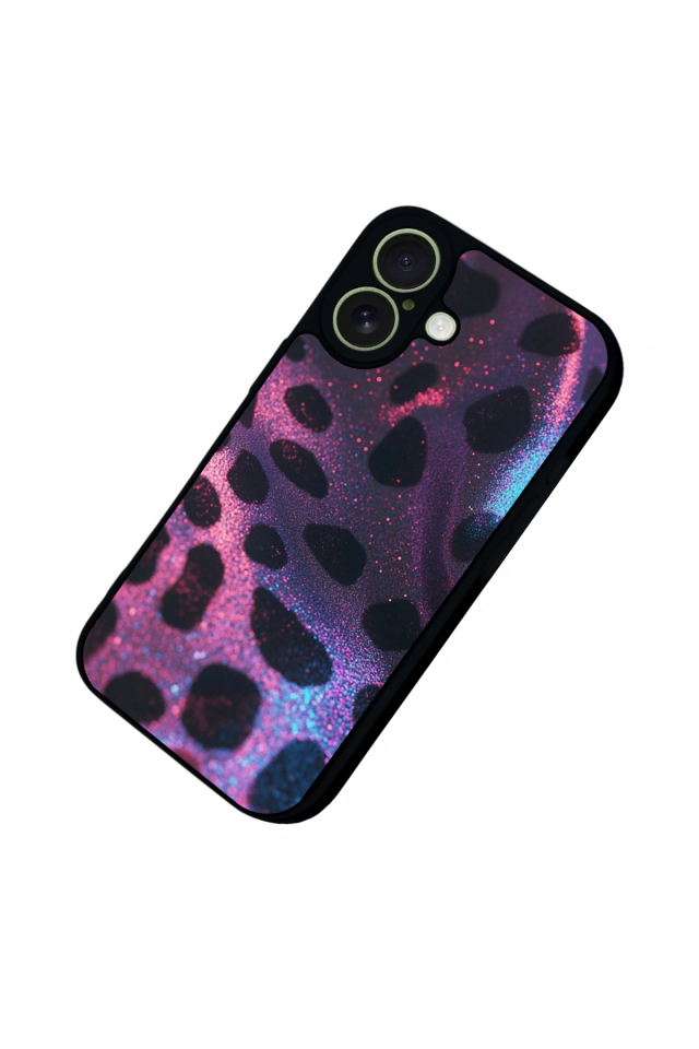 iPhone 17 Uyumlu Hologram Leopar Tasarımlı Glossy Premium Kılıf