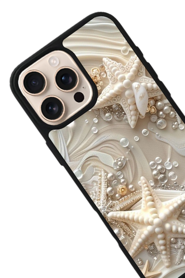 iPhone 14 Pro Uyumlu  İnci Tasarımlı Glossy Premium Kılıf