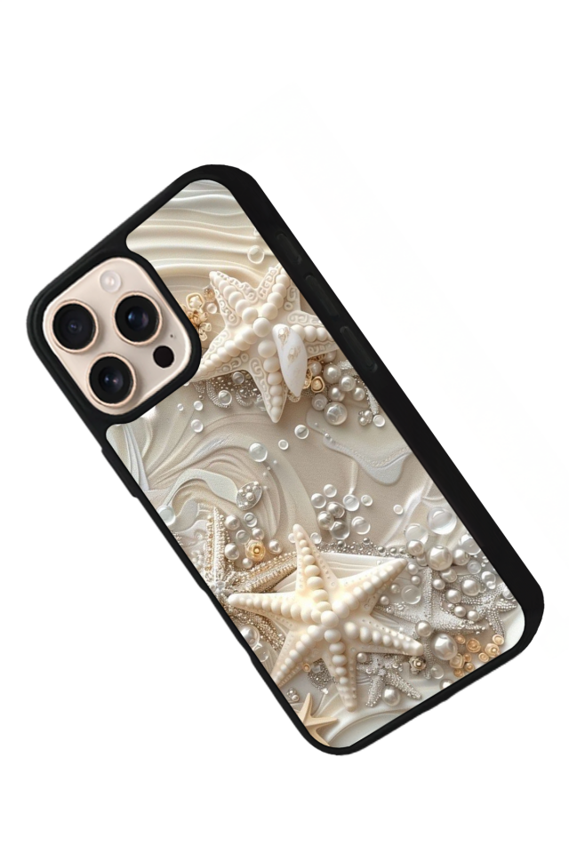 iPhone 14 Pro Uyumlu  İnci Tasarımlı Glossy Premium Kılıf