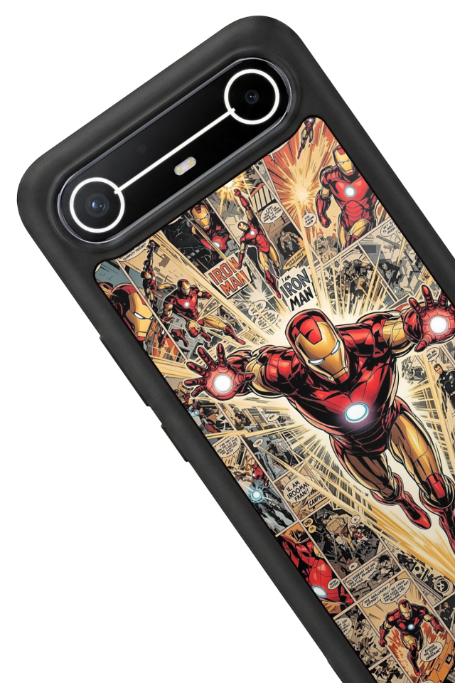 Tecno Spark Slim 5G Uyumlu Iron Man ( Demir Adam ) Tasarımlı Glossy Premium Kılıf