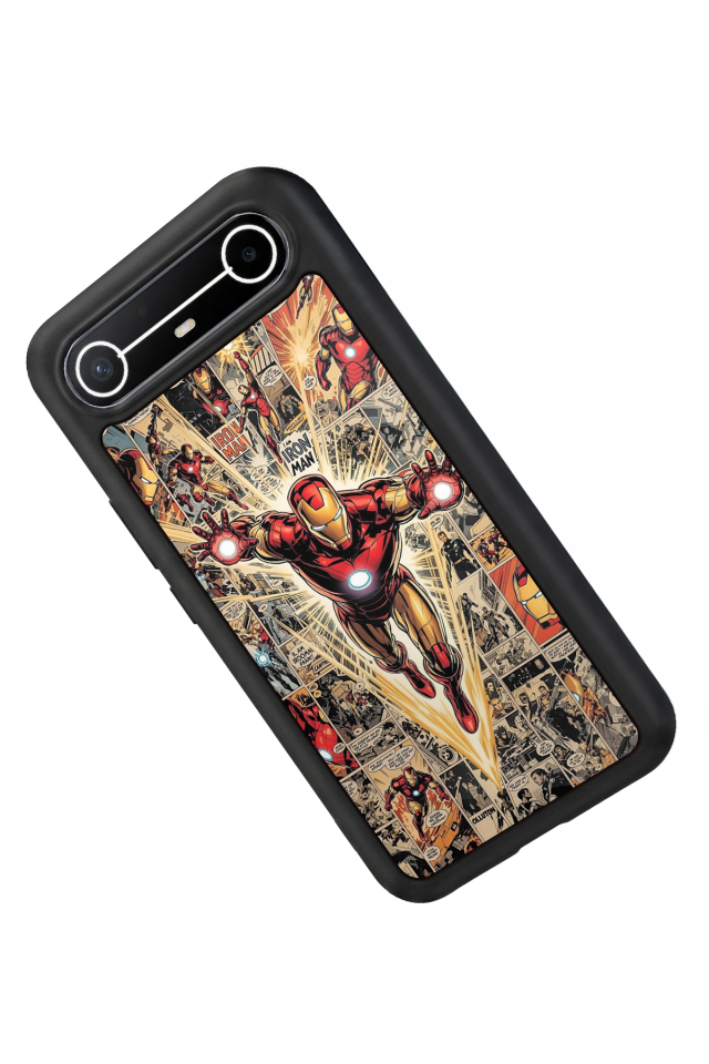 Tecno Spark Slim 5G Uyumlu Iron Man ( Demir Adam ) Tasarımlı Glossy Premium Kılıf