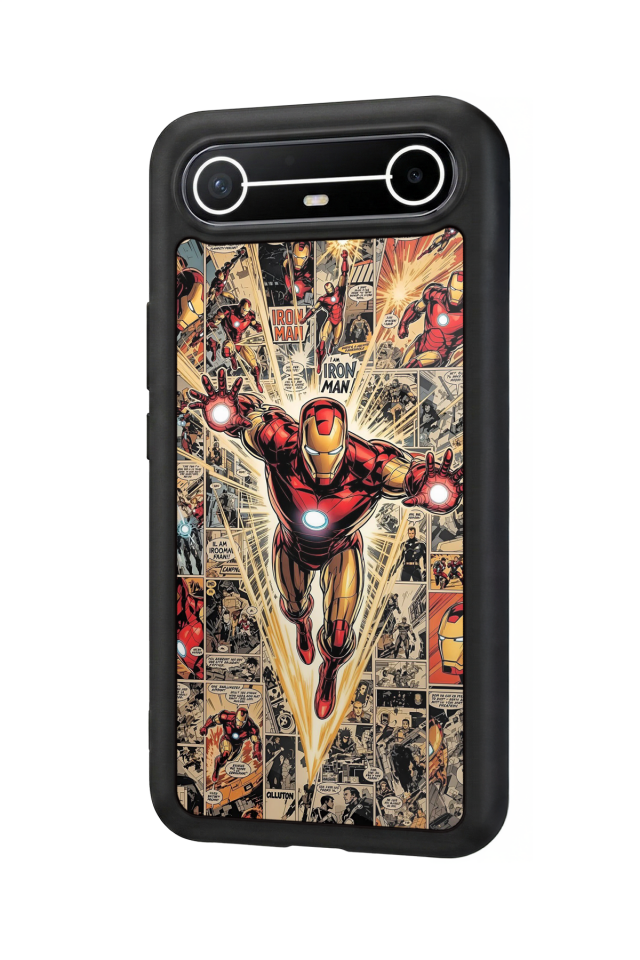 Tecno Spark Slim 5G Uyumlu Iron Man ( Demir Adam ) Tasarımlı Glossy Premium Kılıf