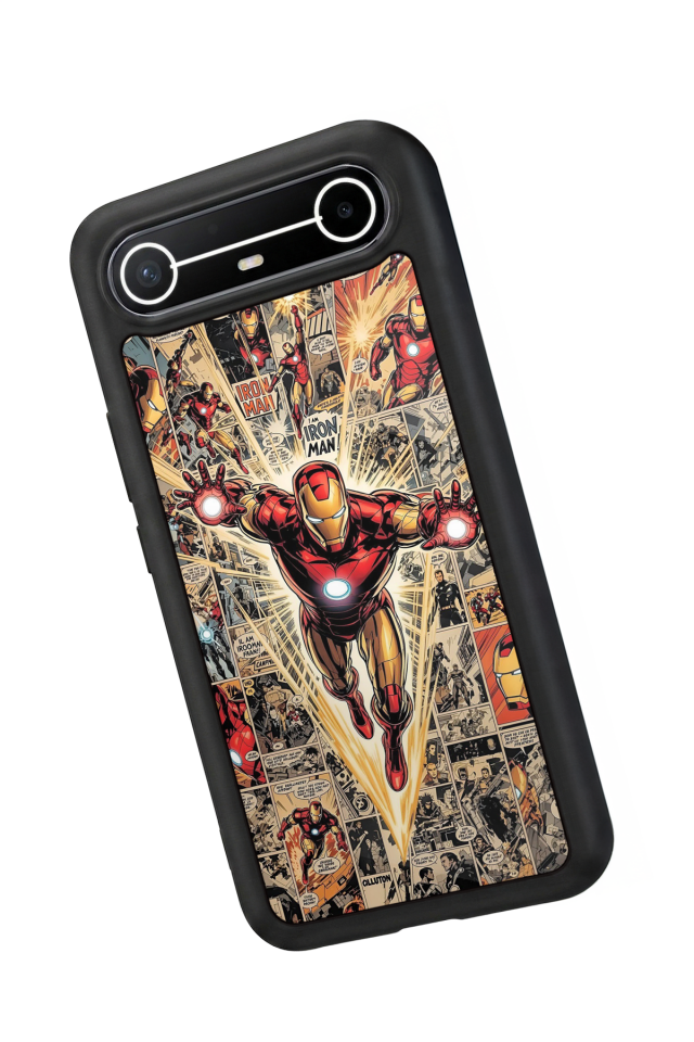 Tecno Spark Slim 5G Uyumlu Iron Man ( Demir Adam ) Tasarımlı Glossy Premium Kılıf