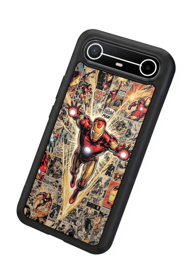 Tecno Spark Slim 5G Uyumlu Iron Man ( Demir Adam ) Tasarımlı Glossy Premium Kılıf