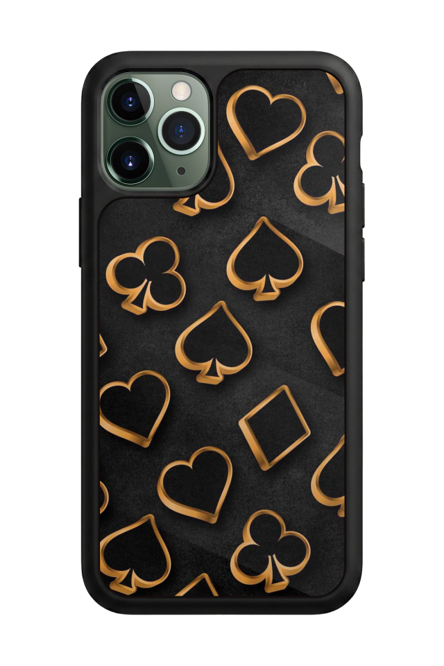 iPhone 11 Pro Max Uyumlu Kart Tasarımlı Glossy Premium Kılıf