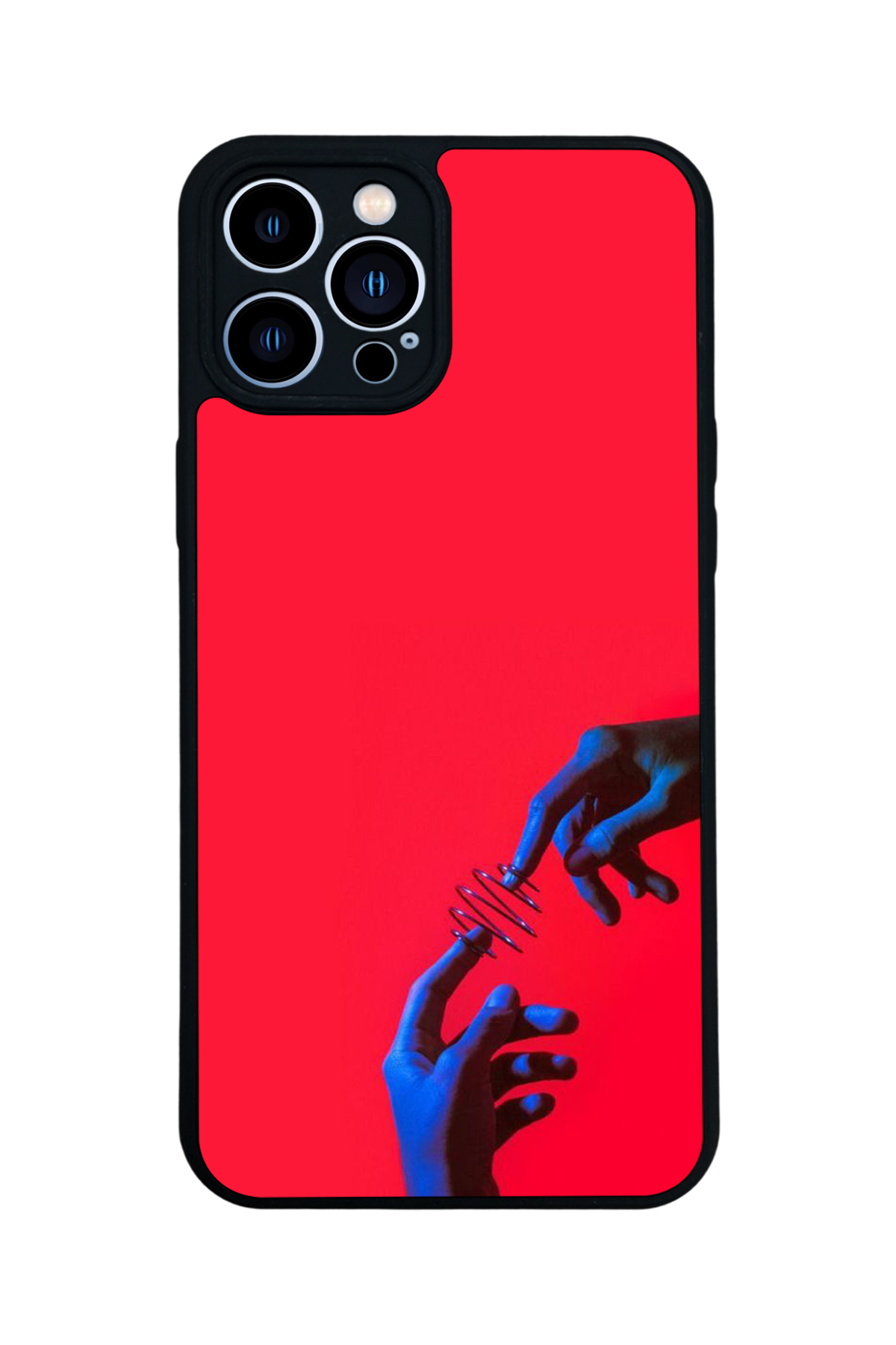 iPhone 12 Pro Max Uyumlu Kirmizi Tasarımlı Glossy Premium Kılıf