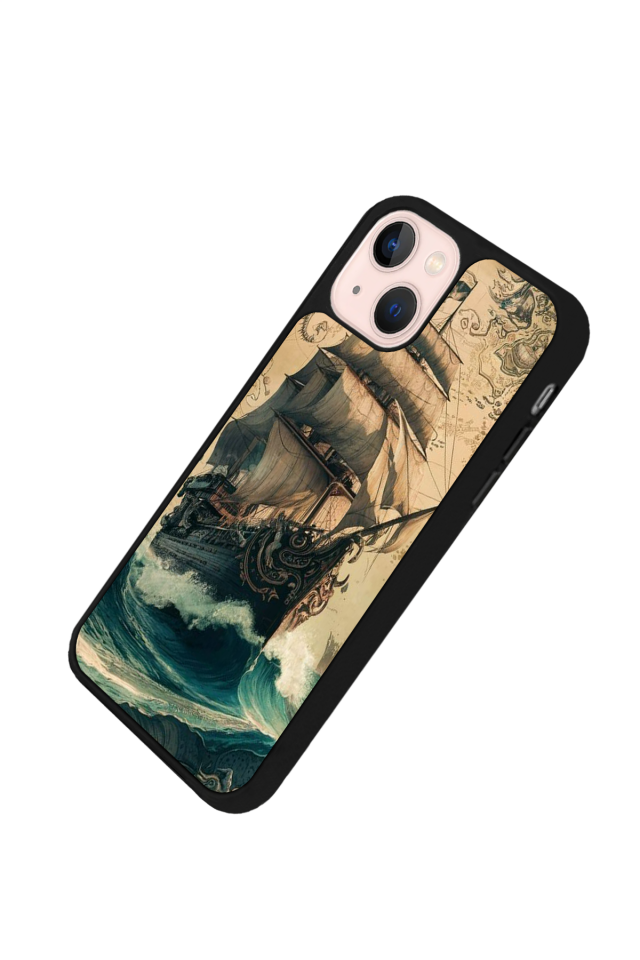 iPhone 13/14 Uyumlu Korsan Tasarımlı Glossy Premium Kılıf