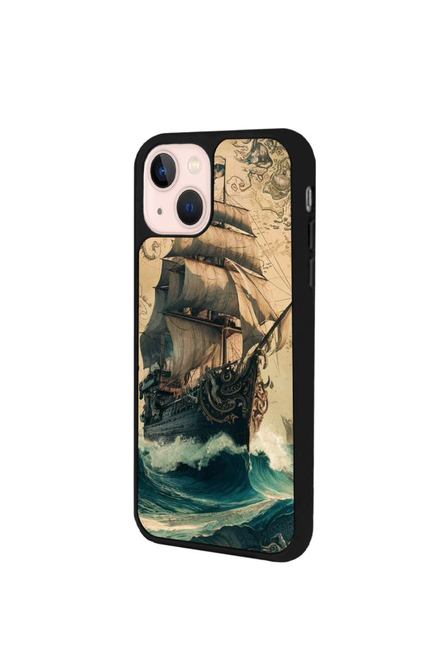 iPhone 13/14 Uyumlu Korsan Tasarımlı Glossy Premium Kılıf