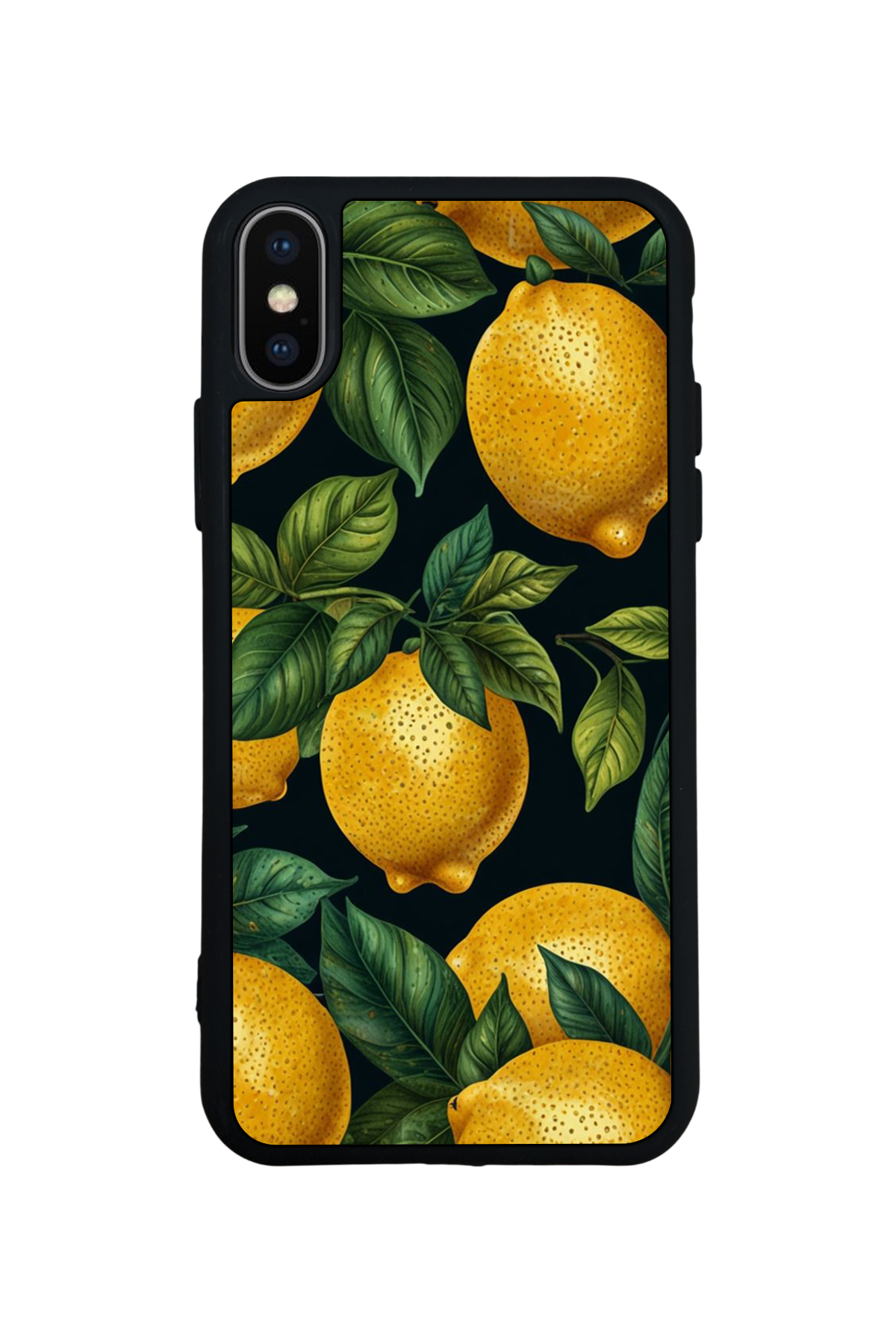 iPhone X/ XS Uyumlu Limon Tasarımlı Glossy Premium Kılıf